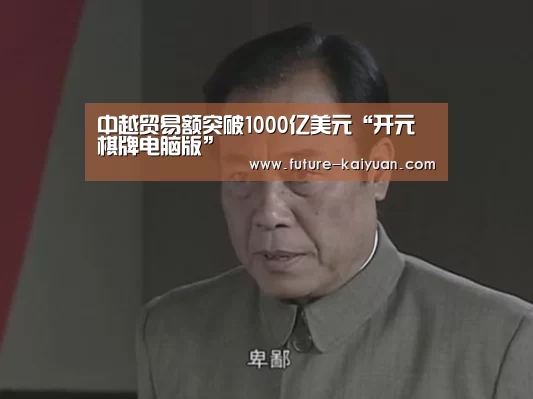 中越贸易额突破1000亿美元“开元棋牌电脑版”(图3) 开元棋牌app
